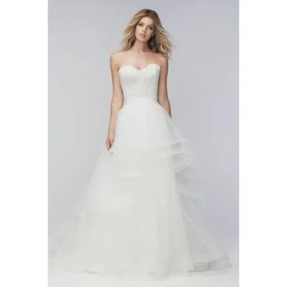 Anthropologie BHLDN x WTOO Almira Skirt, Size 8, Ivory - Picture 4 of 6